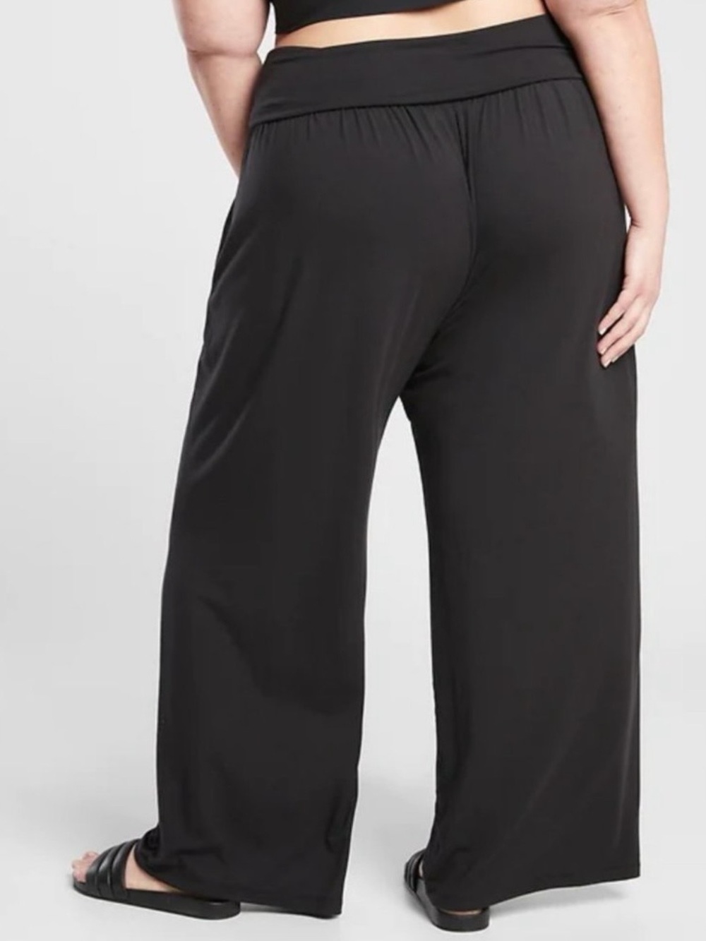 Athleta Wide Leg Black Studio Pants - Picture 7 of 9